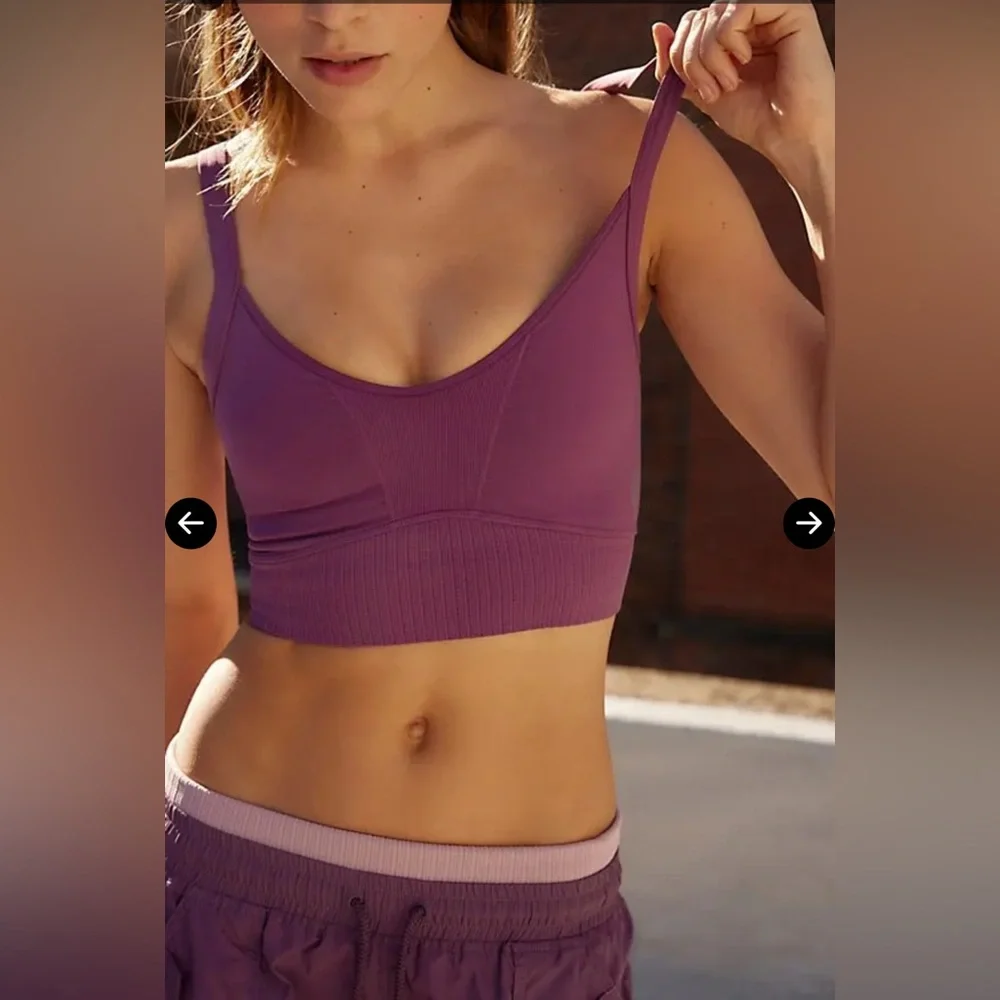 Free People Good Karma Scoop Neck Bra xs/s - Picture 5 of 8